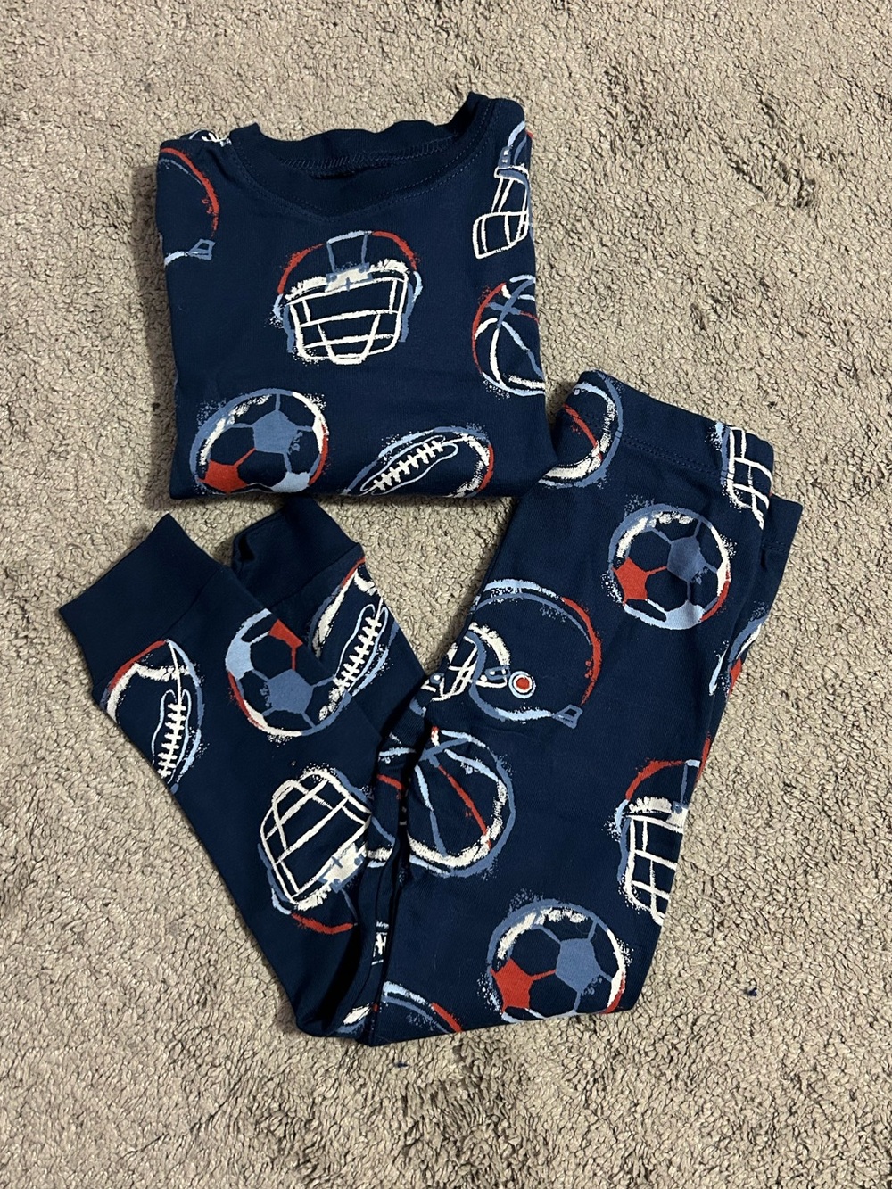 Boys Cotton Football PJs